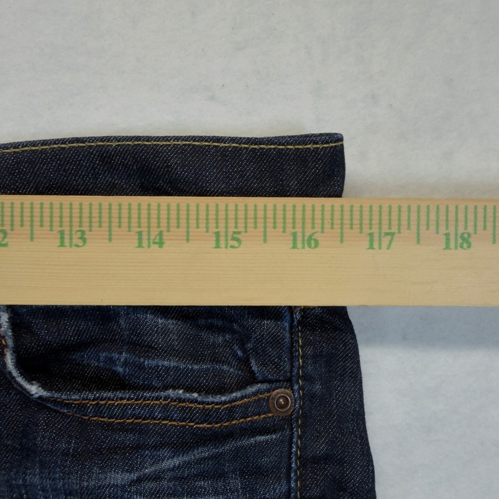 David Kahn Womens Jeans 31 Style 3747 Dark Wash Low Rise Flare Bootcut USA - Picture 8 of 12